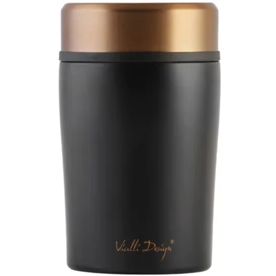 Vialli Design termoska na jídlo FUORI černá 500 ml (black rose gold)