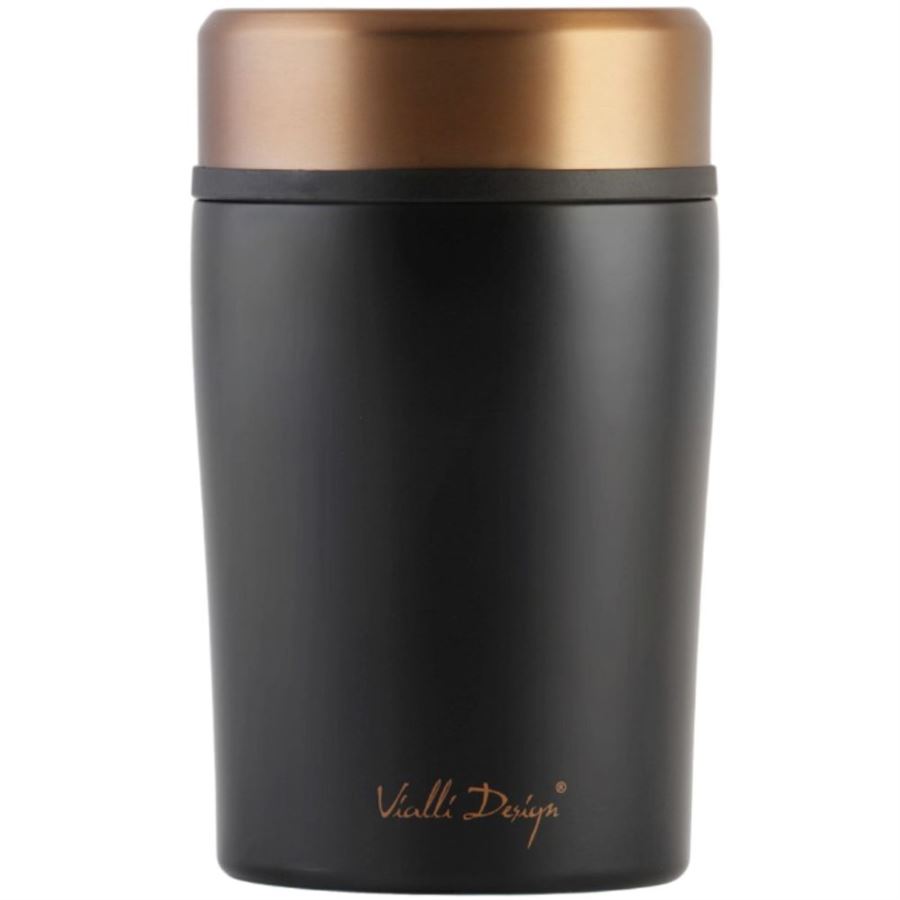 Levně Vialli Design termoska na jídlo FUORI černá 500 ml (black rose gold)