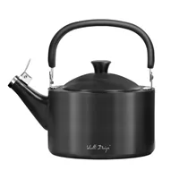 Vialli Design DIAMANTE čajová konvice s píšťalkou, matná, grafitová 1,5 l