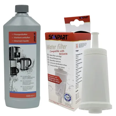 Scanpart filtr do kávovaru (kompatibilní Sage BES008) 1 ks +  Scanpart SCA2790000156 1 l