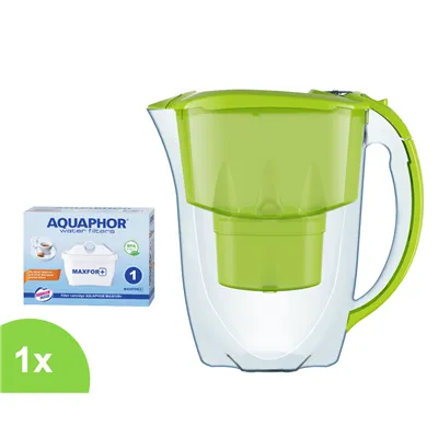 Filtrační konvice Aquaphor Amethyst zelená (citrónová) 2,8 l + 1 ks filtru Aquaphor Maxfor+