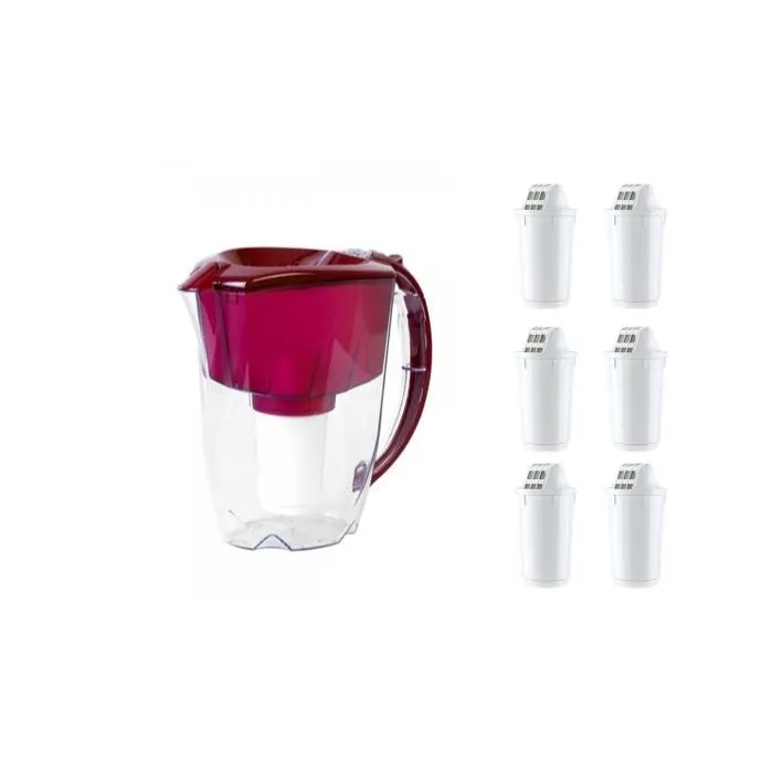 Aquaphor Prestige filtrační konvice cherry 2,8 l + 6 ks filtru Aquaphor A5