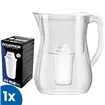 Aquaphor Lyon bílá filtrační konvice + 1 ks filtru Aquaphor A5