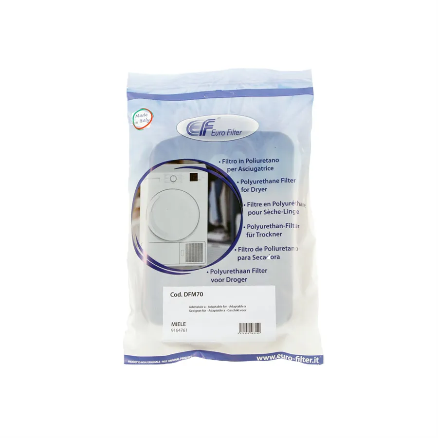 Euro Filter DFM70 náhradní pěnový filtr do sušičky Miele 9164761, MIELE T1 Active, MIELE T1 Edition