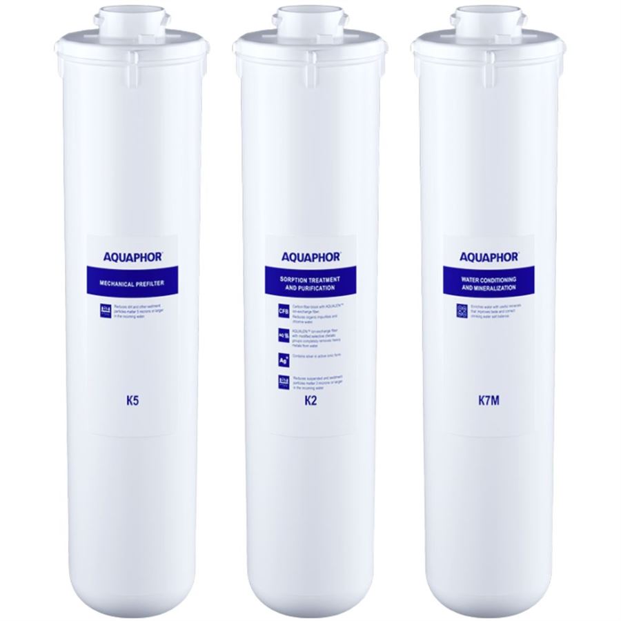 Levně Aquaphor K5-K2-K7M sada filtračních vložek RO-101S (bez membrány)