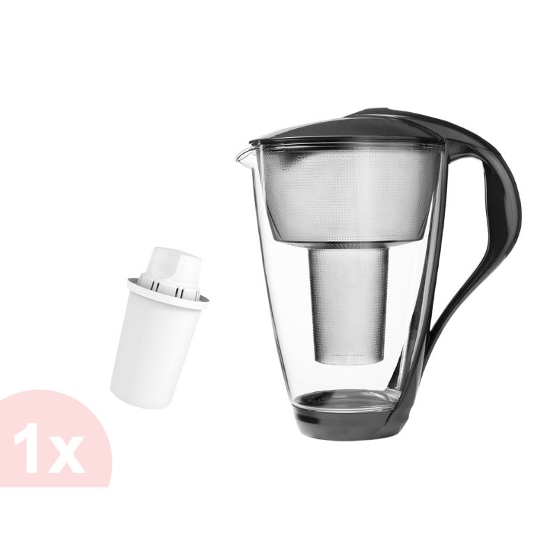 Levně Dafi Crystal classic filtrační konvice s LED ukazatelem 2l, grafitová