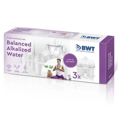 BWT Alkalická voda + hořčík náhradní filtry 3 ks