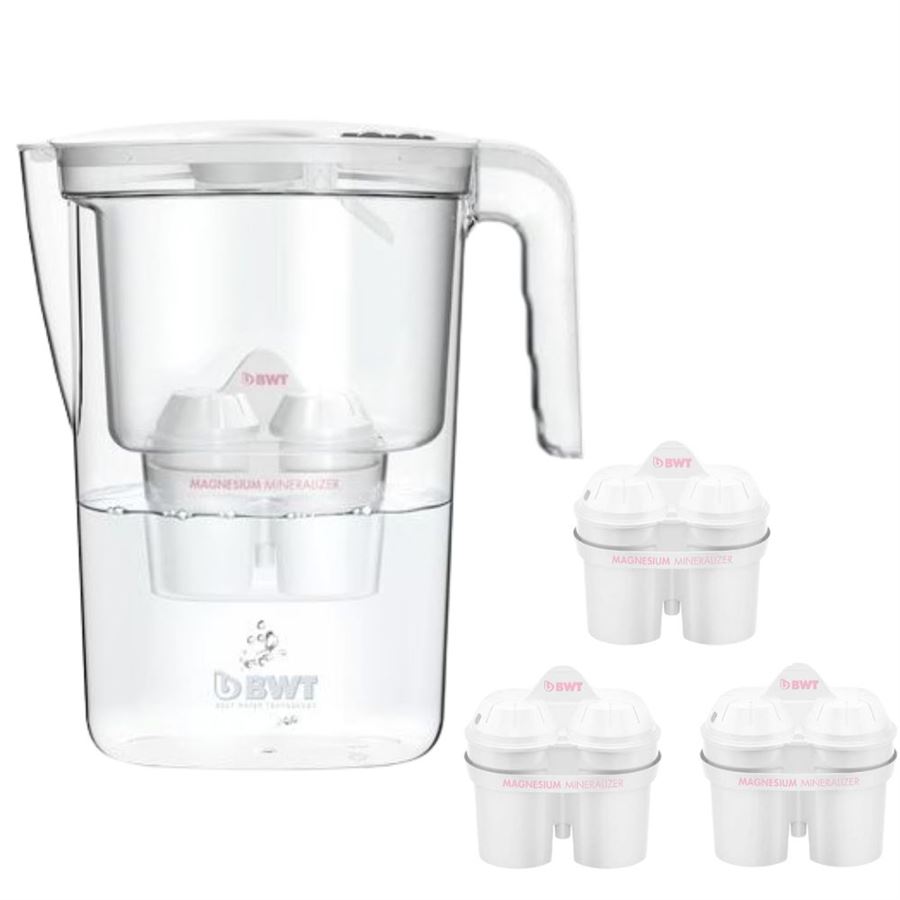 Levně Filtrační konvice BWT VIDA MEI bílá + 3 ks filtr BWT Mg2+