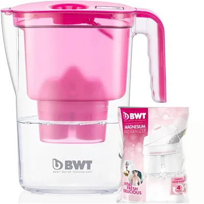 Filtrační konvice BWT VIDA růžová + 1 ks filtr BWT Mg2+