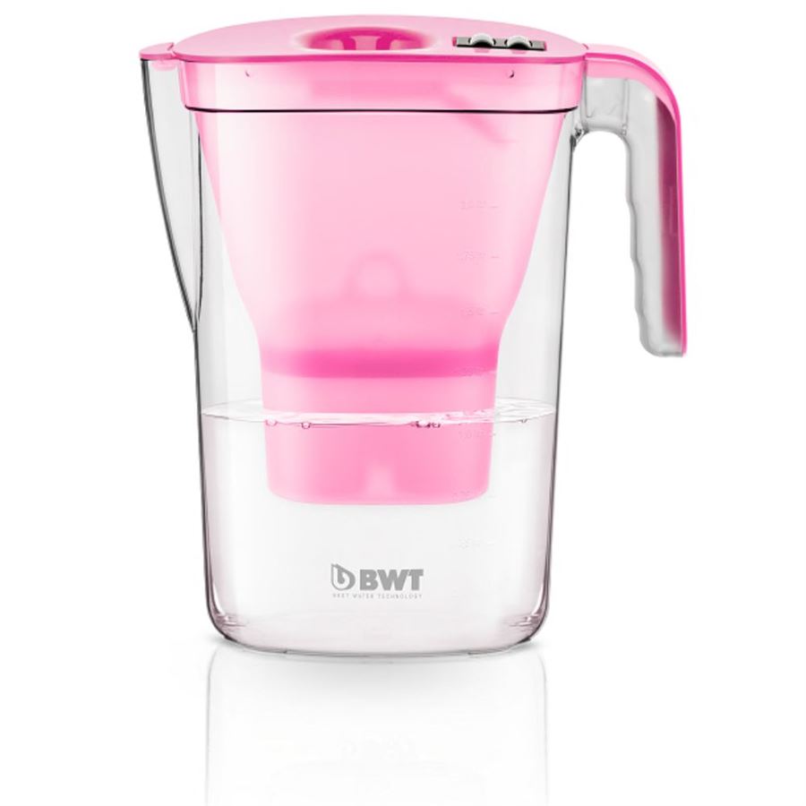 Levně Filtrační konvice BWT Vida 2,6 l růžová + 1 filtr