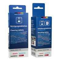 Bosch / Siemens TCZ8001 čisticí tablety 10 ks + TCZ8002 odvápňovací tablety 6 ks