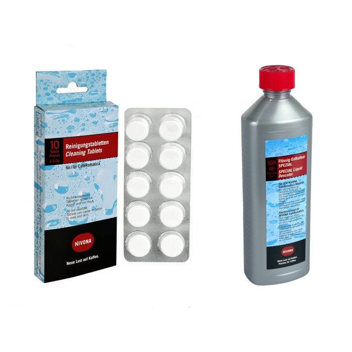 Nivona NIRT 701 čisticí tablety 10 ks + NIRK 703 odstraňovač vodního kamene 500 ml