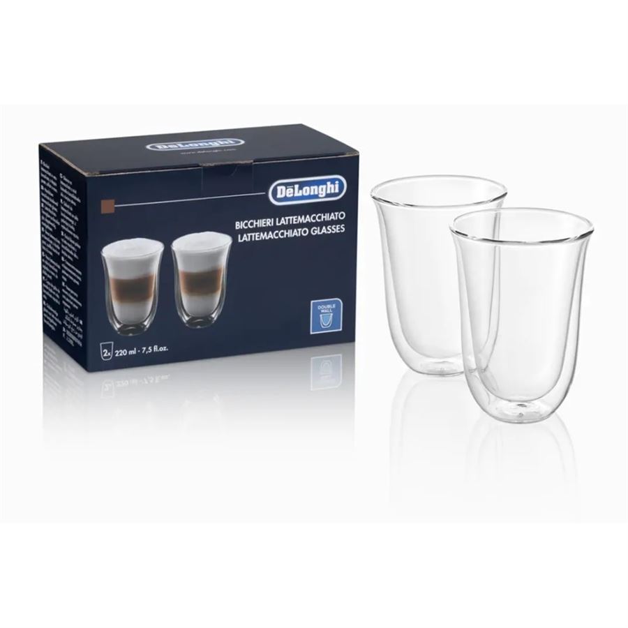 Levně DeLonghi skleničky na latte macchiatto 330 ml