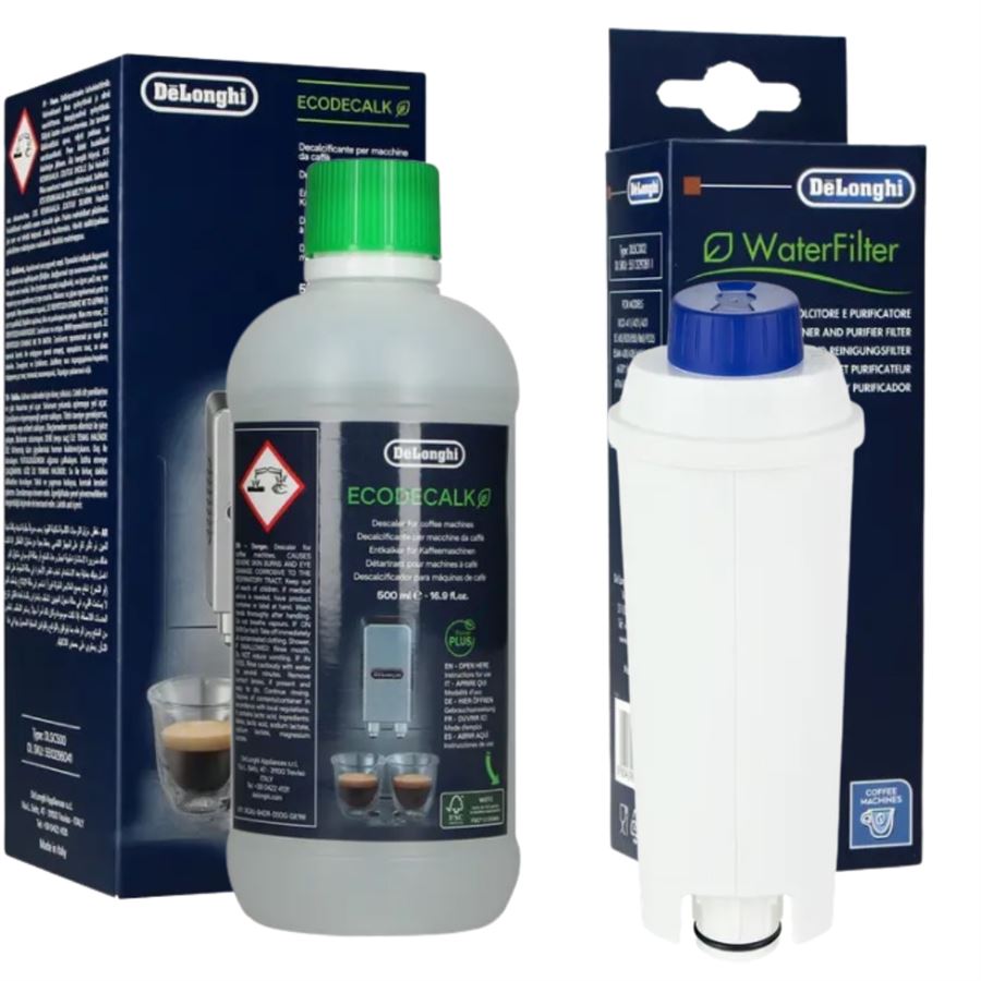 Levně DeLonghi DLS C002 vodní filtr 1 ks + DeLonghi EcoDecalk odvápňovač 500 ml 1 ks