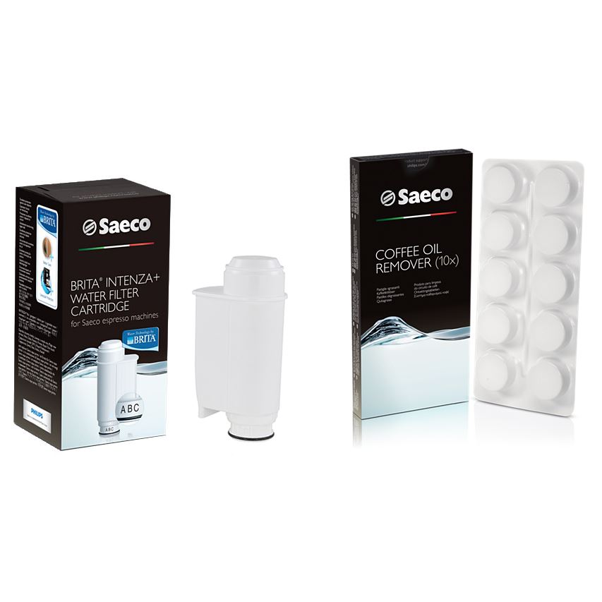 Saeco / Philips Brita Intenza+ filtr + Saeco CA6704/99 čisticí tablety do spařovací jednotky