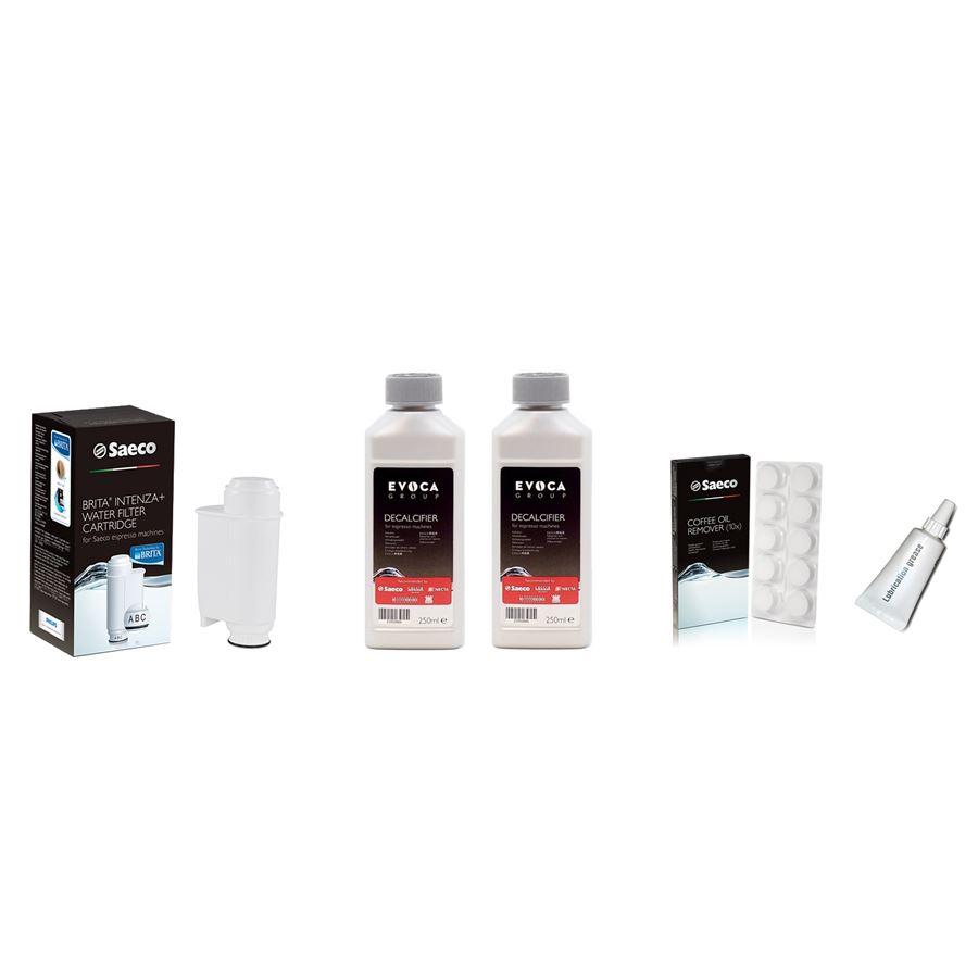 Levně Saeco / Philips Brita Intenza+ filtr + Saeco CA6700 500 ml + CA6704/99 čisticí tbl. 10 ks + Saeco mazivo