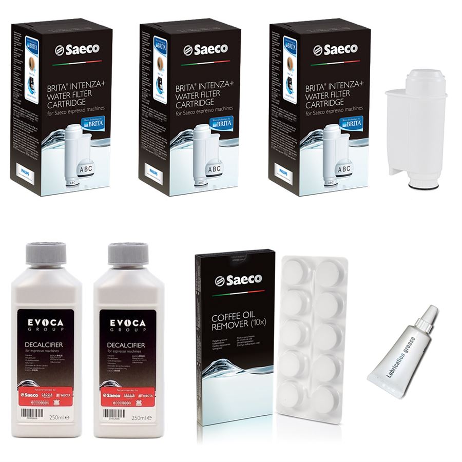 Levně Saeco / Philips Brita Intenza+ 3 ks Saeco CA6700 500 ml + CA6704/99 čisticí tablety + Saeco mazivo