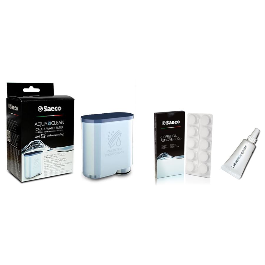Levně Saeco AquaClean CA6903 filtr do kávovaru + CA6704/99 čisticí tablety do spařovací jednotky + Saeco mazivo pro spařovací jednotku