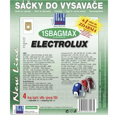 Jolly textilní sáčky do vysavače 1SBAG MAX 4 ks