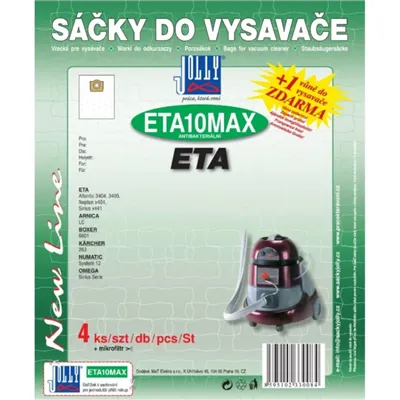 Jolly textilní sáčky do vysavače ETA 10 MAX  4 ks 3008S