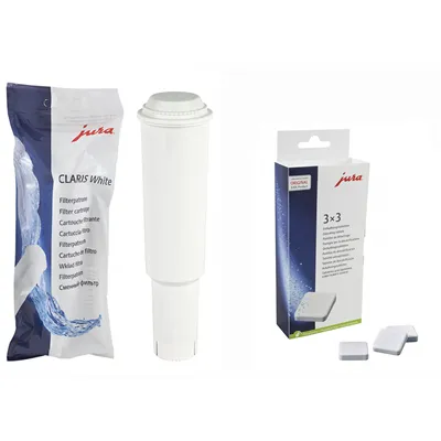 Jura Claris White filtr + Jura odvápňovací tablety 3 x 3 ks