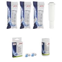 Jura Claris White filtr 3 ks + Jura čisticí tablety 6 ks + Jura dvoufázové čisticí tablety 25 ks