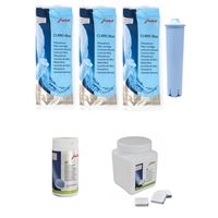 Jura Claris Blue filtr 3 ks  + Jura dvoufázové čisticí tablety 25 ks + Jura odvápňovací tablety 36 ks