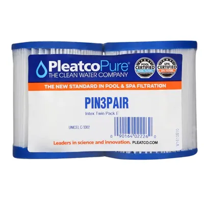 Pleatco PIN3-PAIR filtrační kartuše pro bazény, vířivky a SPA (Intex E, Unicel: C-3302) 2 ks