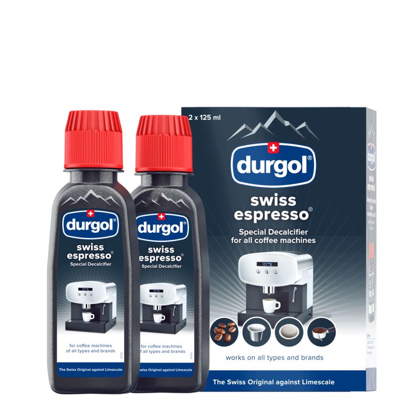 Durgol Swiss Espresso Tchibo Caffisimo odvápňovací prostředek 2 x 125 ml