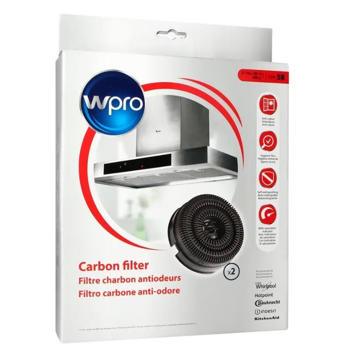 Levně WPRO AKB000/1 uhlíkový filtr do digestoře 484000008782 (typ 58)