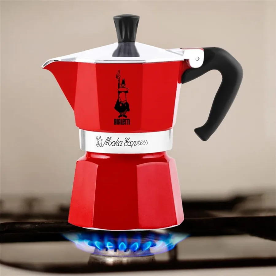 Bialetti Moka Express - moka konvice 3 šálky červená (1228009)