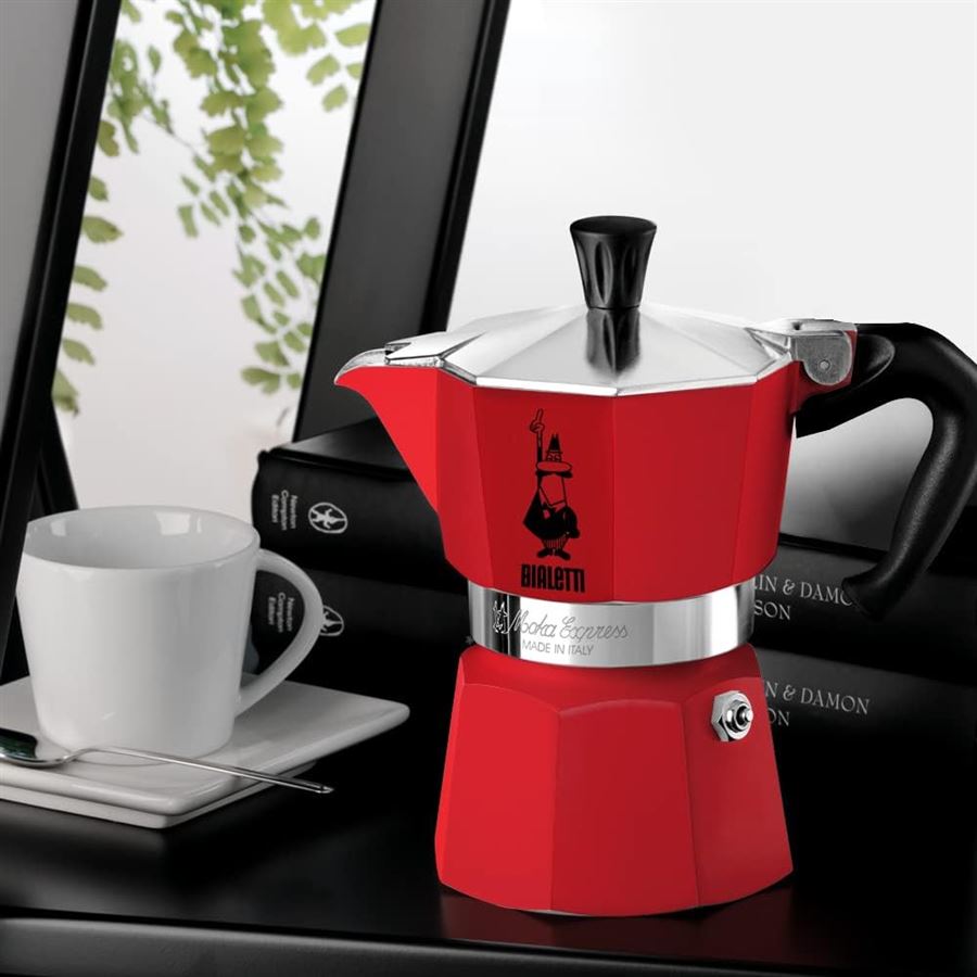 Bialetti Moka Express - moka konvice 3 šálky červená (1228009)