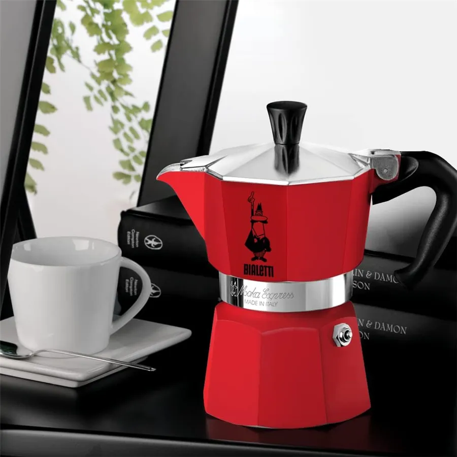 Bialetti Moka Express - moka konvice 3 šálky červená (1228009)