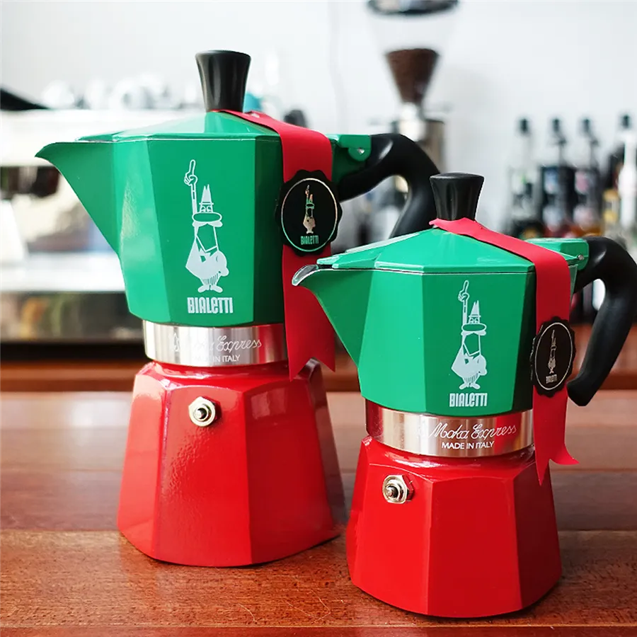 Bialetti Moka Express - moka konvice 6 šálků Tricolore Italia (5150530)