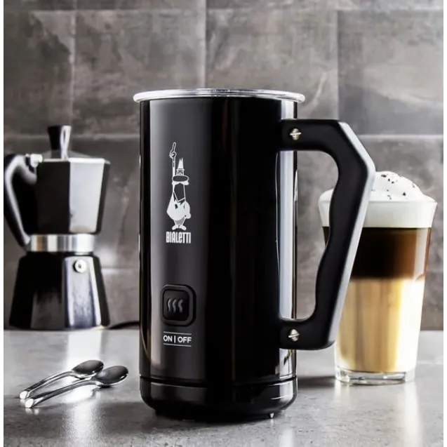 Bialetti 0004433 (MKF02) elektrický napěnovač mléka, černý, objem 300 ml