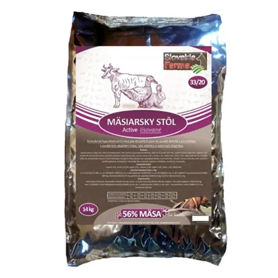 Slovakia Farma - Masný stůl 33/20 lisované hypoalergenní granule pro psy 14 kg