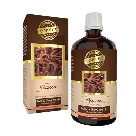 TOPVET Vilcacora (Kočičí dráp) - kapky 100 ml harmonizace, imunita