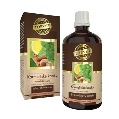 TOPVET Karmelitské kapky 100 ml - zažívací potíže