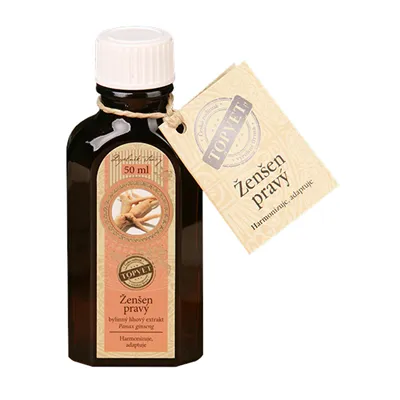 TOPVET Žen šen tinktura - kapky 50 ml harmonizuje, adaptuje