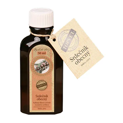 TOPVET Srdečník obecný - kapky 50 ml srdce, cévy