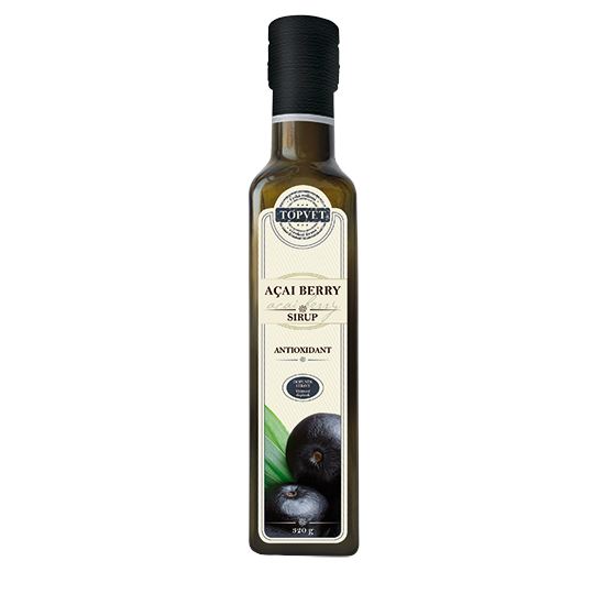 TOPVET Acai berry sirup farmářský ve skle 320 g (antioxidant)