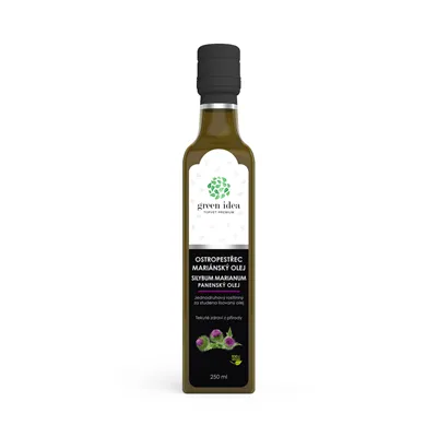 Green idea Ostropestřec mariánský olej za studena lisovaný 250 ml