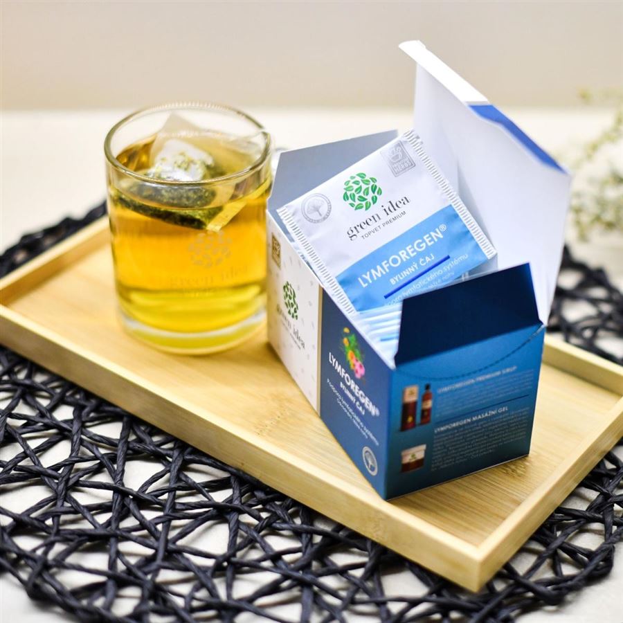 Green idea Lymforegen bylinný čaj podpora lymfatického systému 20 x 1,5 g