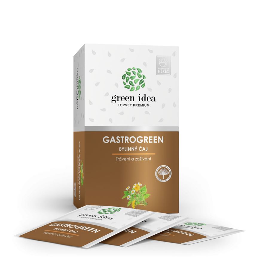 Green Idea GASTROGREEN bylinný čaj pro podporu trávení a zažívání