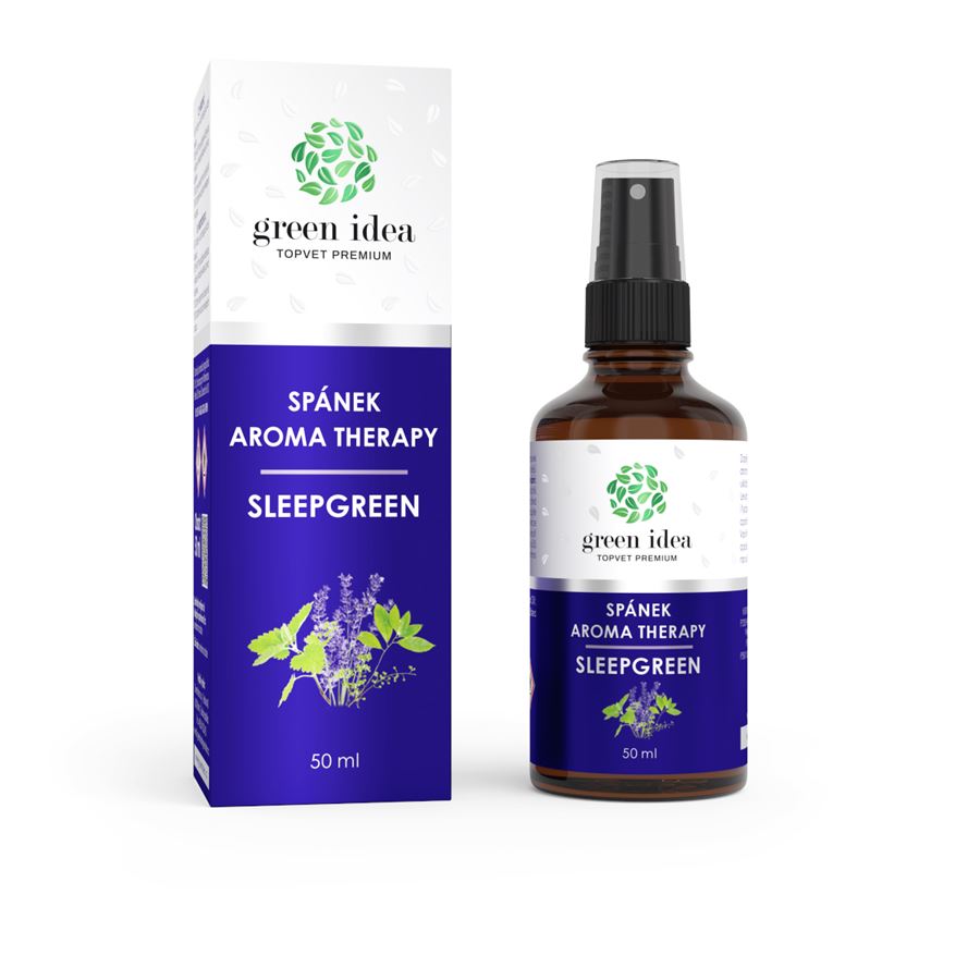 Green idea Spánek - Sleepgreen aroma therapy sprej na polštář 50 ml - uklidnění, spánek