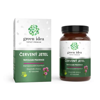 Green idea Červený jetel - menopauzální komfort, krevní tlak, srdce 60 tob.