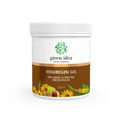 Green idea Venuregen masážní gel 250 ml - křečové žíly, žíly, otoky