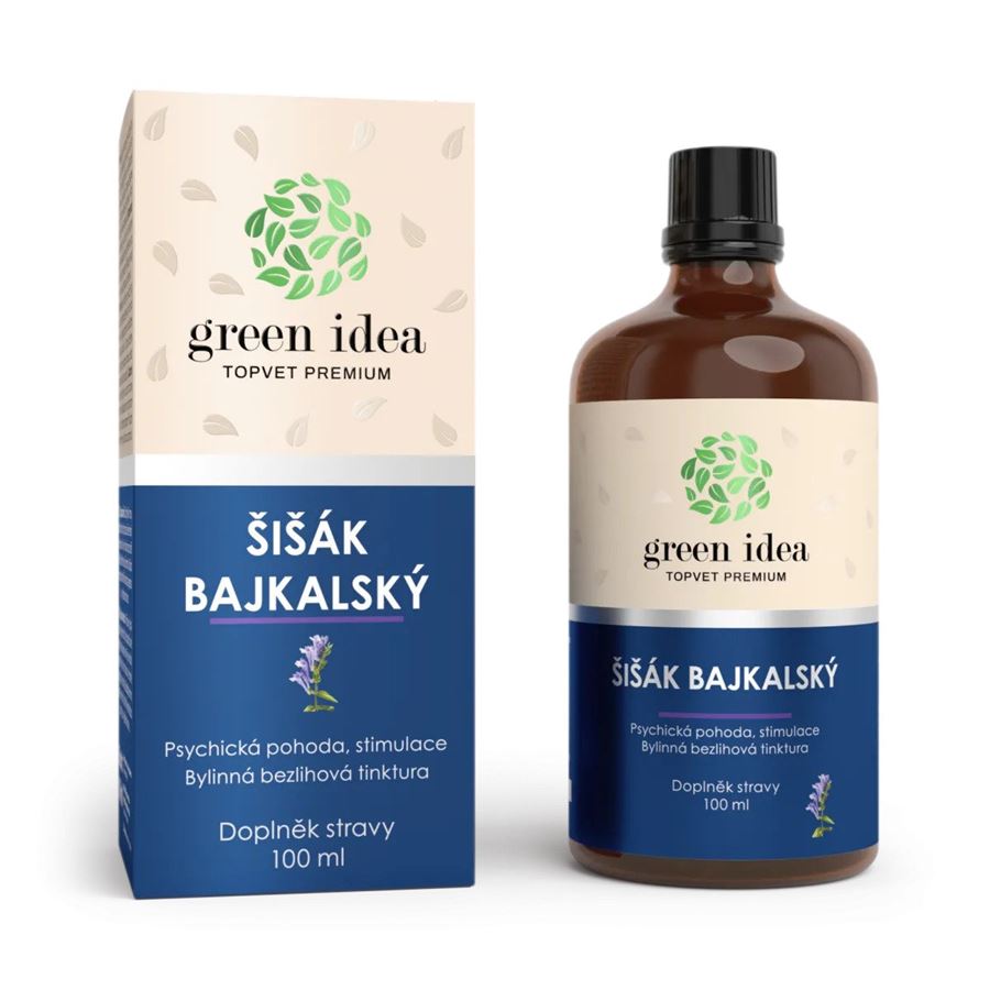 Levně GREEN IDEA - Šišák bajkalský bezlihová tinktura 100 ml