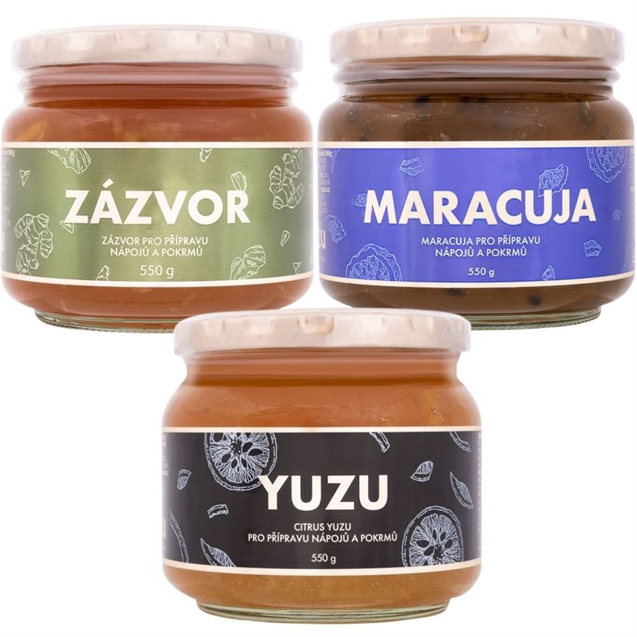 Levně Yuzu Trio Mix (Yuzu 550 g + Zázvor 550 g + Maracuja 550 g)