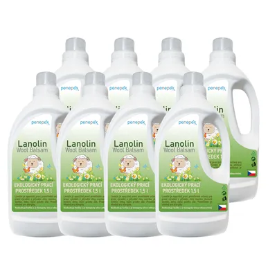 Lanolin na praní Wool Balsam 1,5 l  / 8 ks